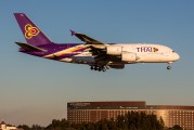 First Thai Airways A380 in Narita title=