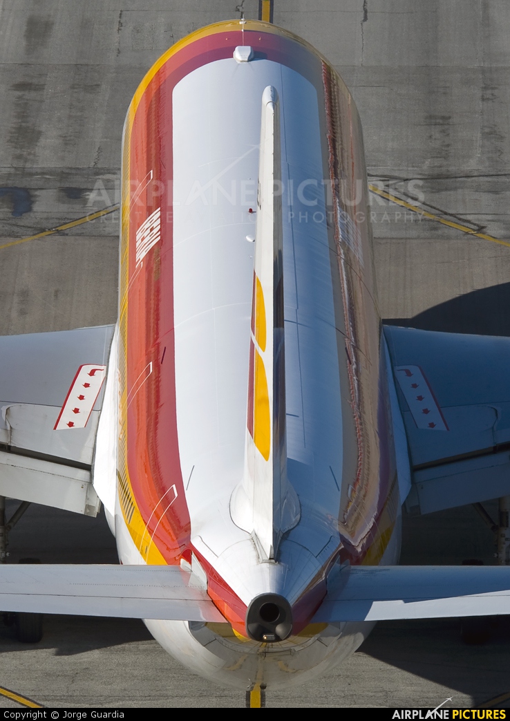 Iberia EC-LEU aircraft at Madrid - Barajas