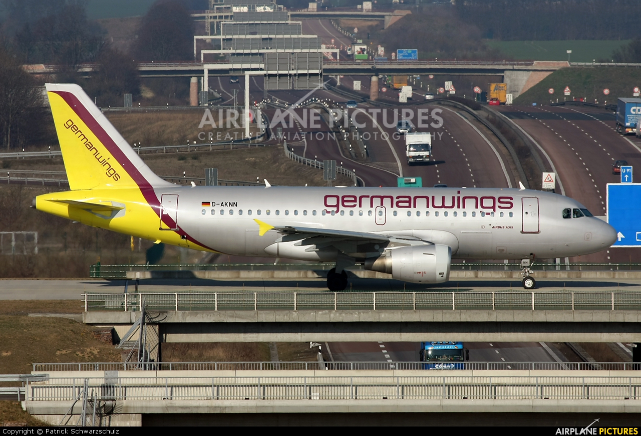 Germanwings D-AKNN aircraft at Leipzig - Halle