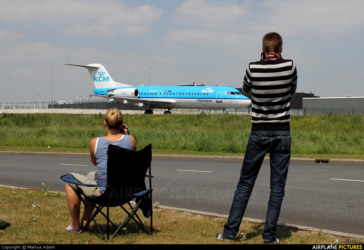 KLM Cityhopper PH-KZU aircraft at Amsterdam - Schiphol