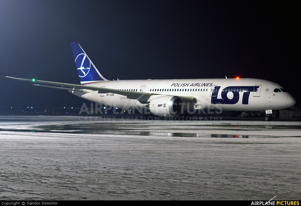 LOT - Polish Airlines SP-LRA aircraft at Budapest Ferenc Liszt International Airport