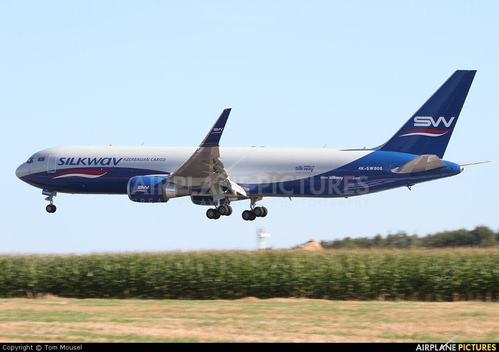 Silk Way Airlines 4K-SW808 aircraft at Luxembourg - Findel