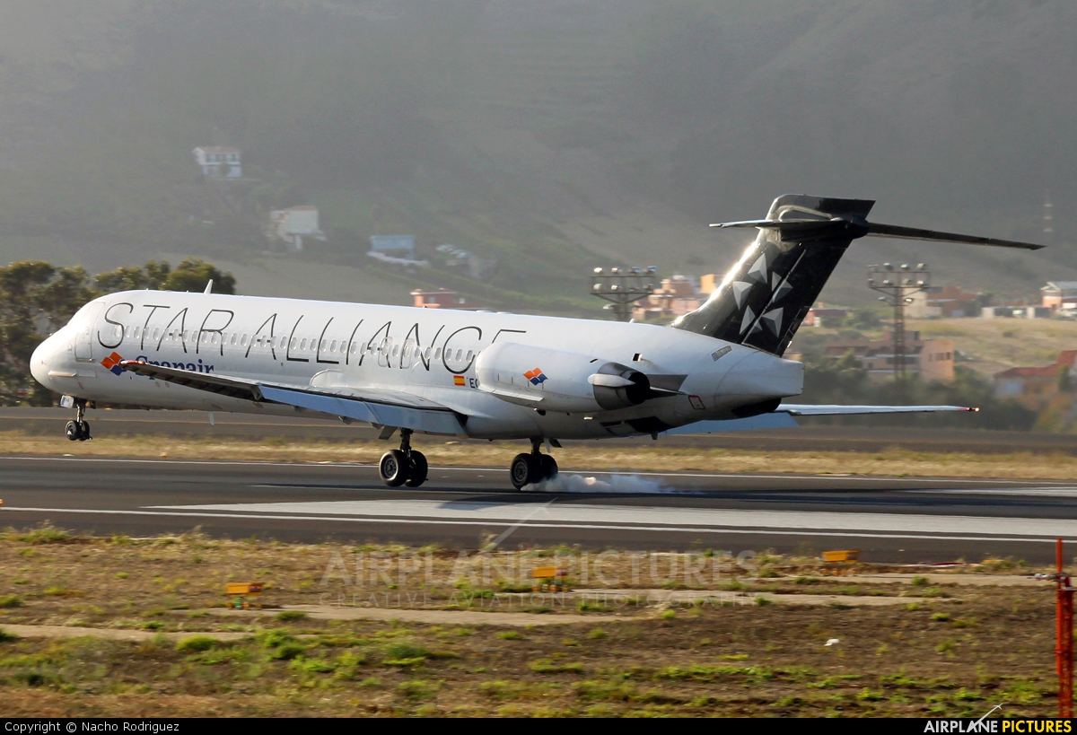 Spanair EC-KHA aircraft at Tenerife Norte - Los Rodeos