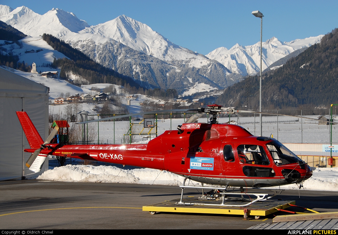 Heli Austria OE-XAG aircraft at Matrei in Osttirol