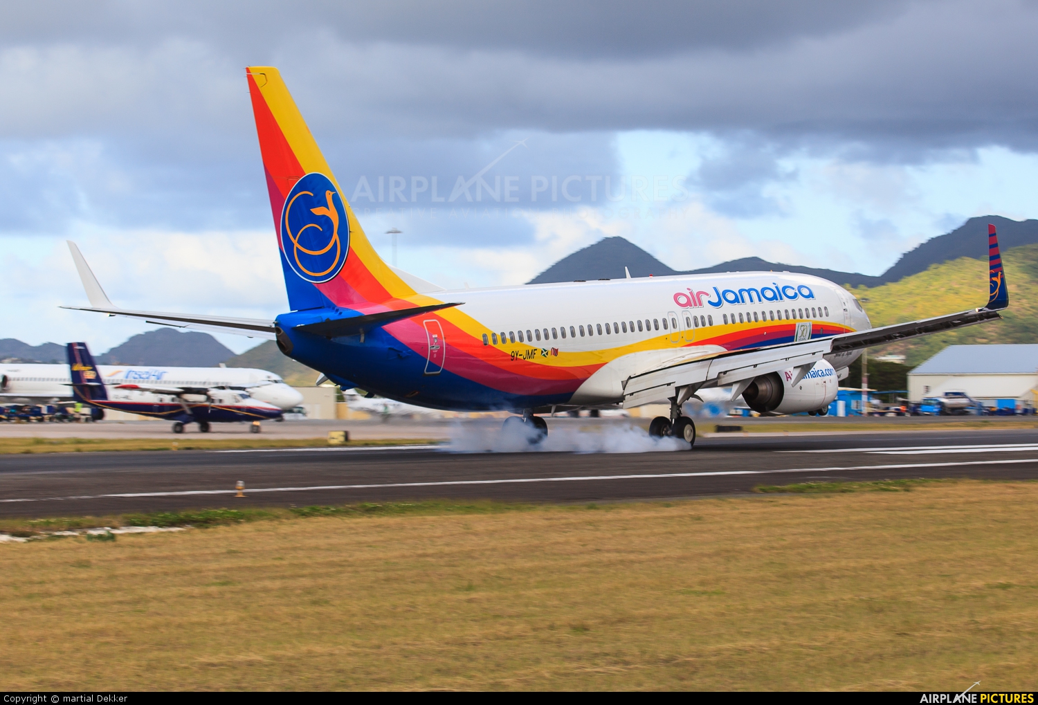 Air Jamaica 9Y-JMF aircraft at Sint Maarten - Princess Juliana Intl