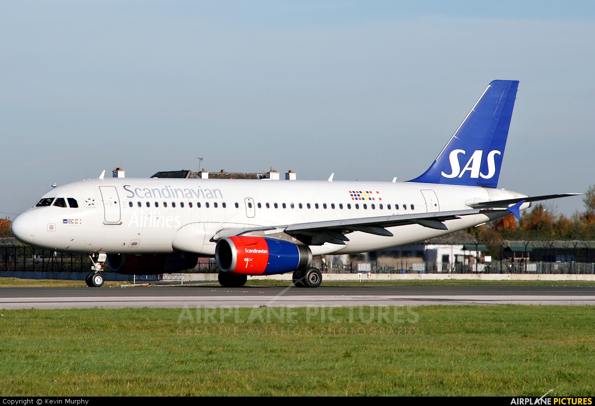 SAS - Scandinavian Airlines OY-KBR aircraft at Manchester