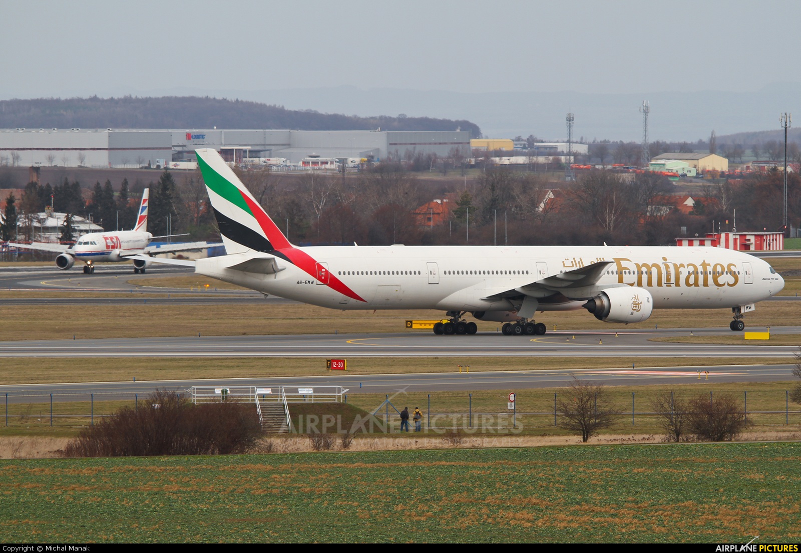 Emirates Airlines A6-EMW aircraft at Prague - Václav Havel