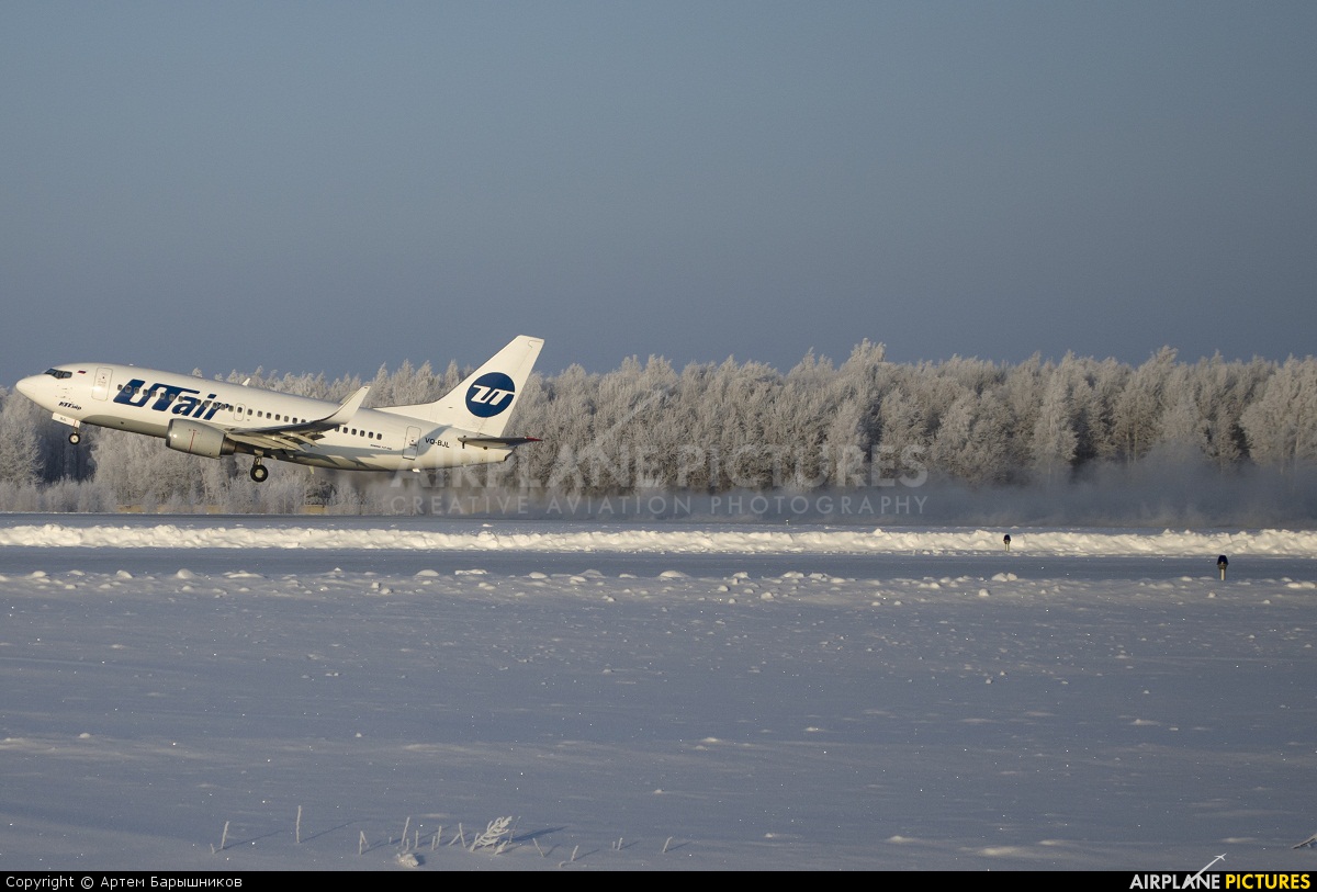 UTair VQ-BJL aircraft at Tyumen-Roschino