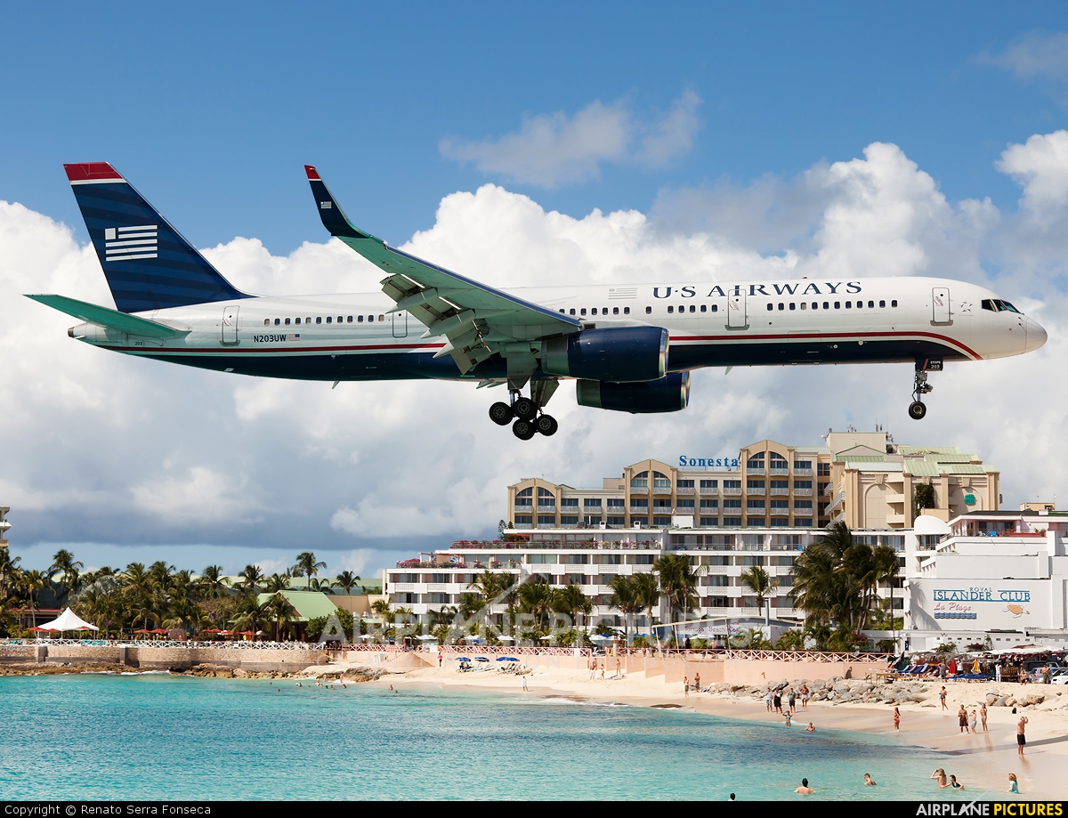 US Airways N203UW aircraft at Sint Maarten - Princess Juliana Intl