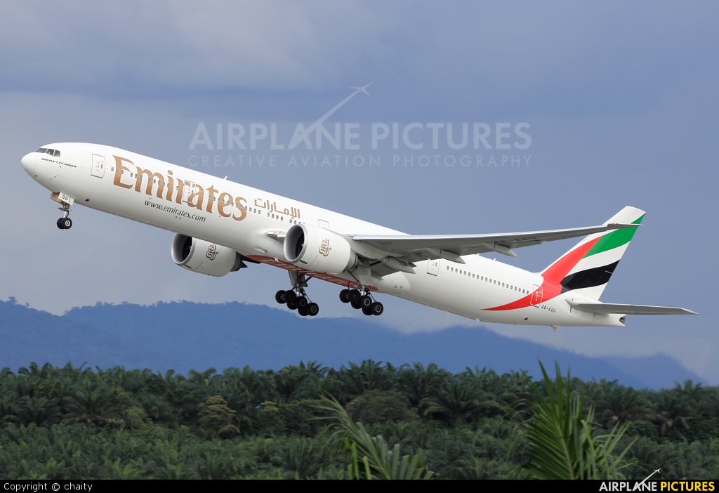 Emirates Airlines A6-EGU aircraft at Kuala Lumpur Intl
