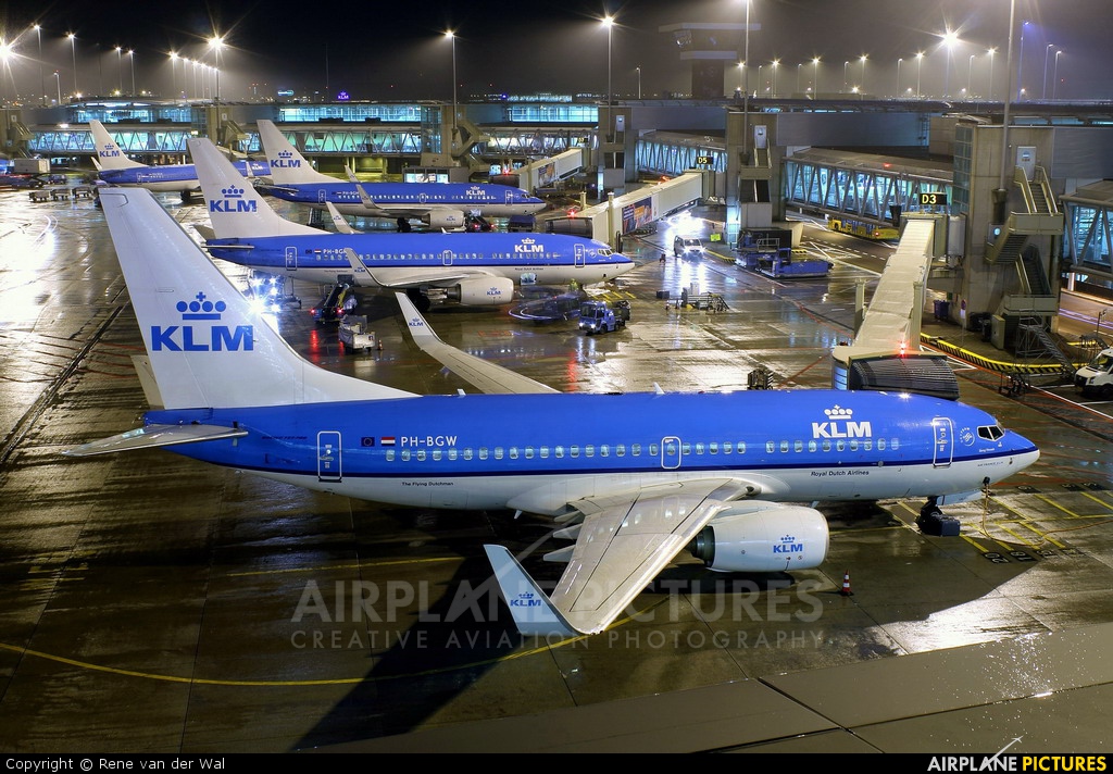 KLM PH-BGW aircraft at Amsterdam - Schiphol