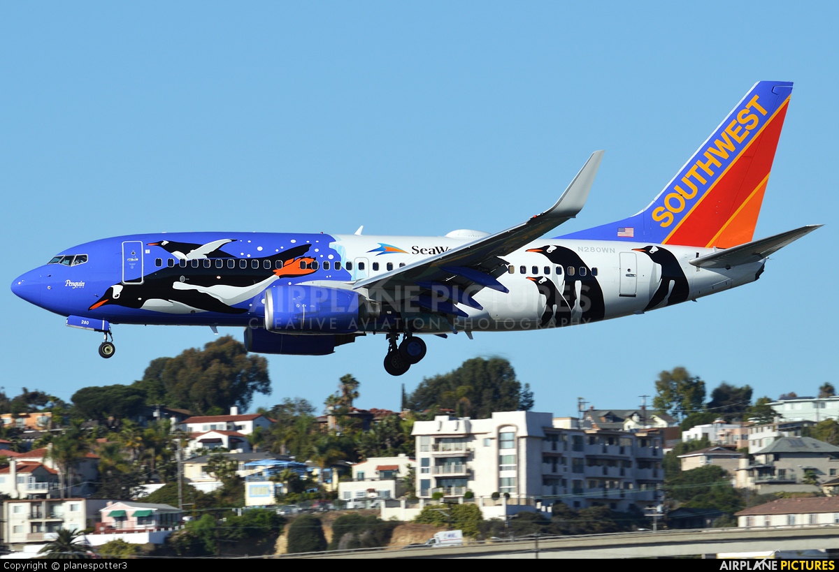 Southwest Airlines N280WN aircraft at San Diego - Lindbergh Field