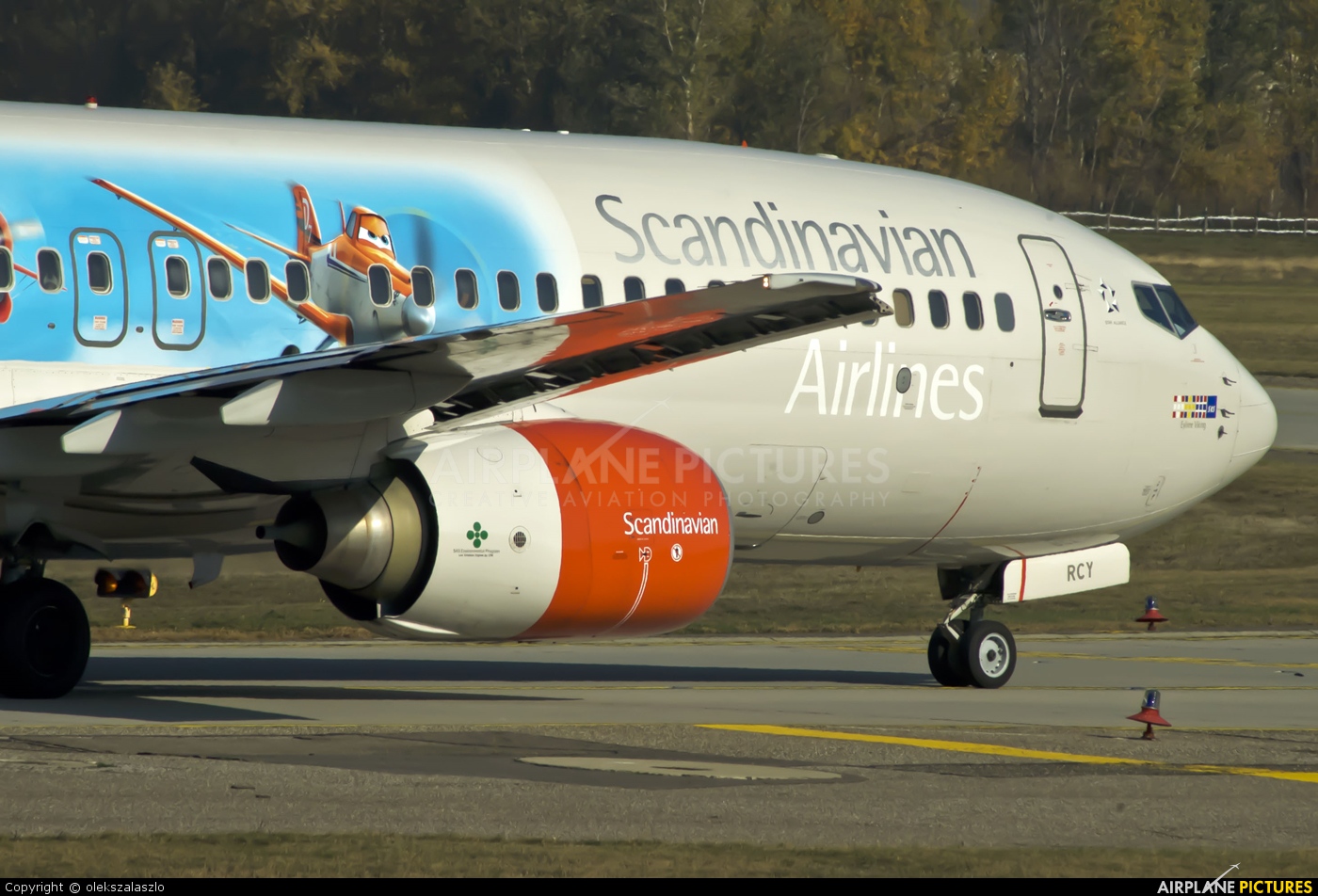 SAS - Scandinavian Airlines LN-RCY aircraft at Budapest Ferenc Liszt International Airport