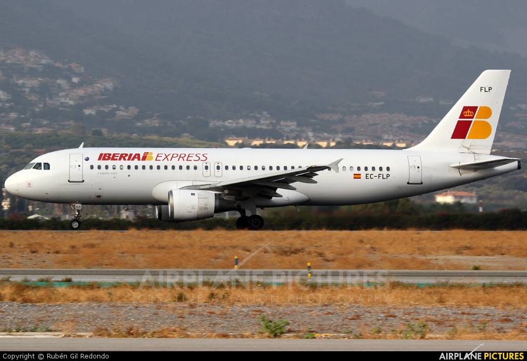 Iberia Express EC-FLP aircraft at Málaga