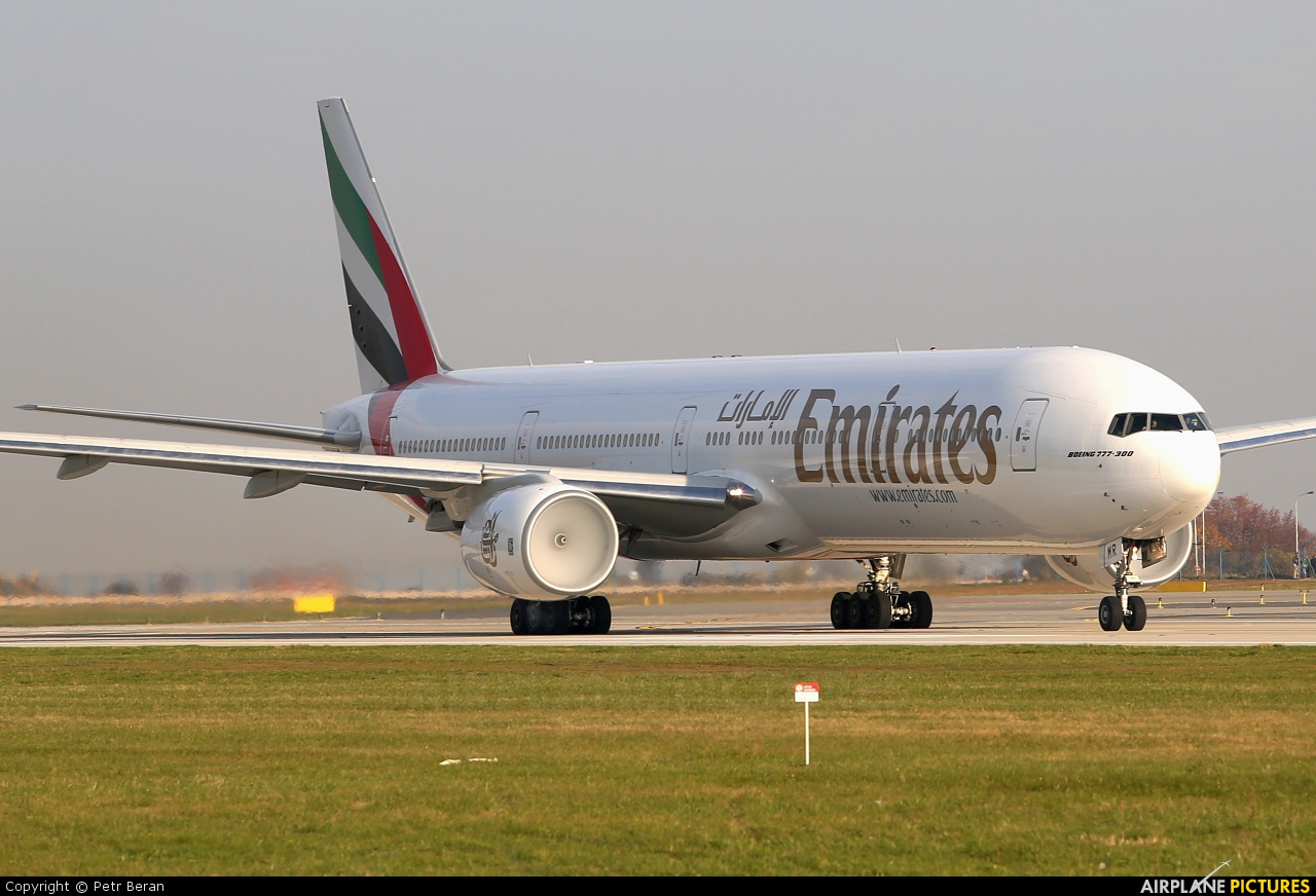 Emirates Airlines A6-EMR aircraft at Prague - Václav Havel