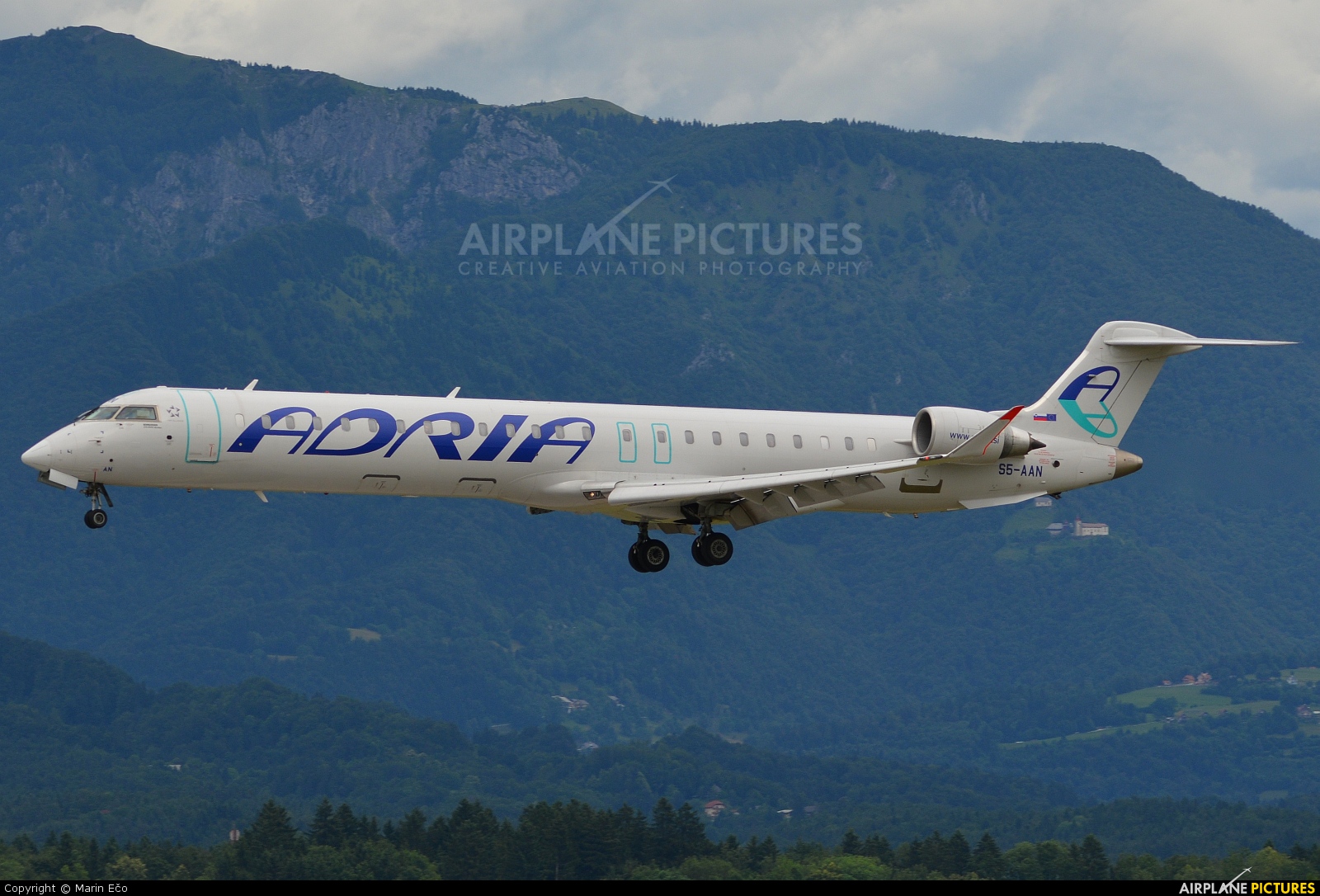 Adria Airways S5-AAN aircraft at Ljubljana - Brnik