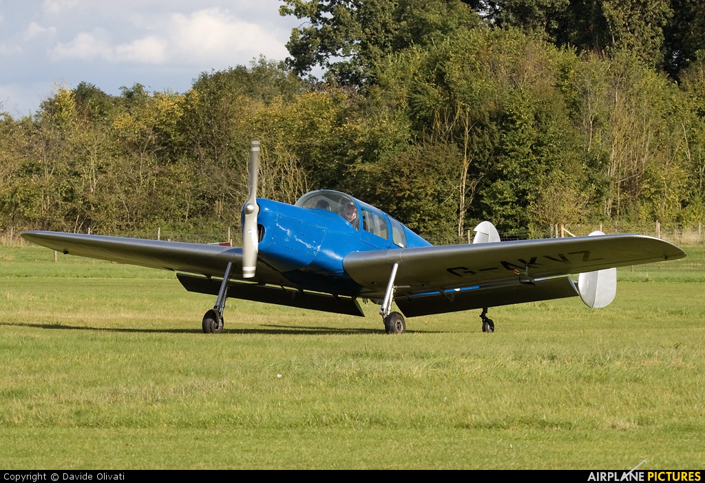 Private G-AKVZ aircraft at Old Warden