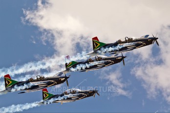2018 - South Africa - Air Force: Silver Falcons Pilatus PC-7 I & II