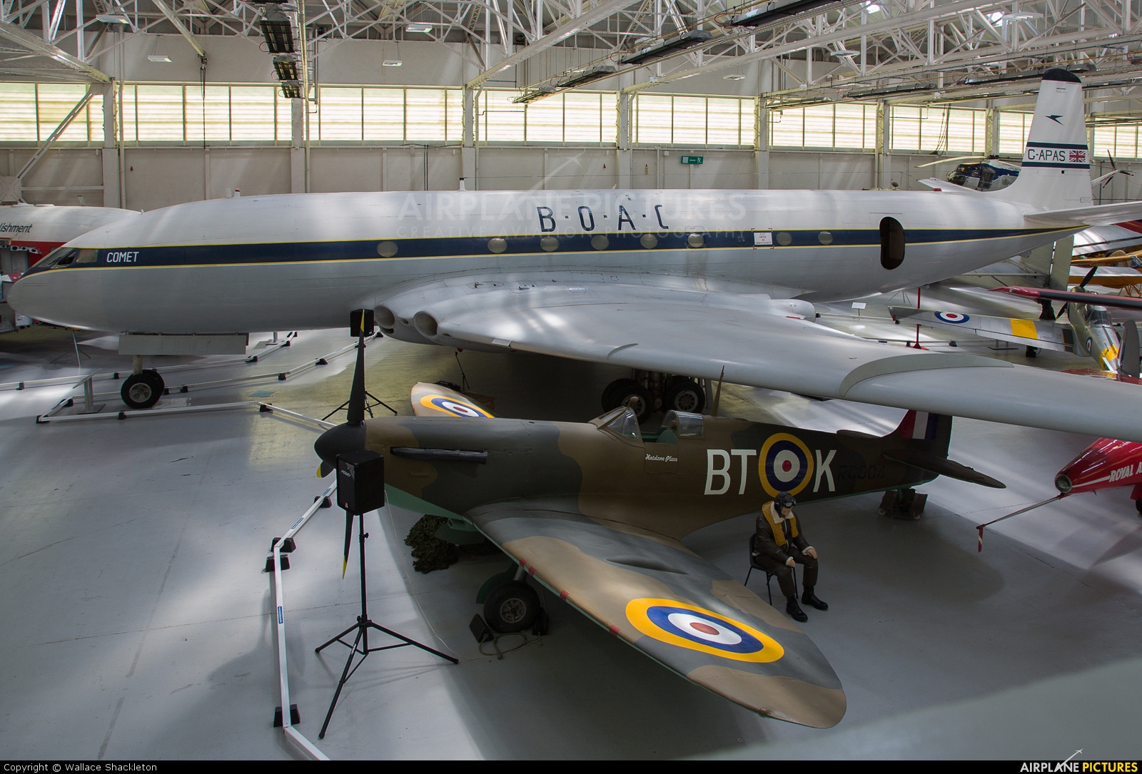 BOAC - British Overseas Airways Corporation G-APAS aircraft at Cosford - RAF Museum