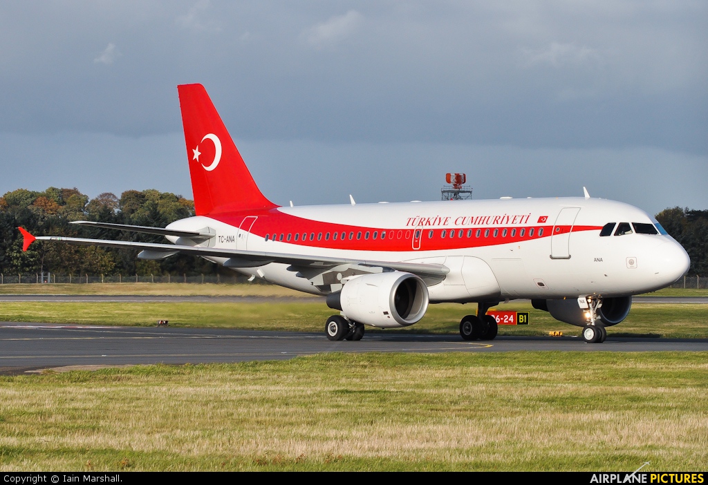 Turkey - Government TC-ANA aircraft at Edinburgh
