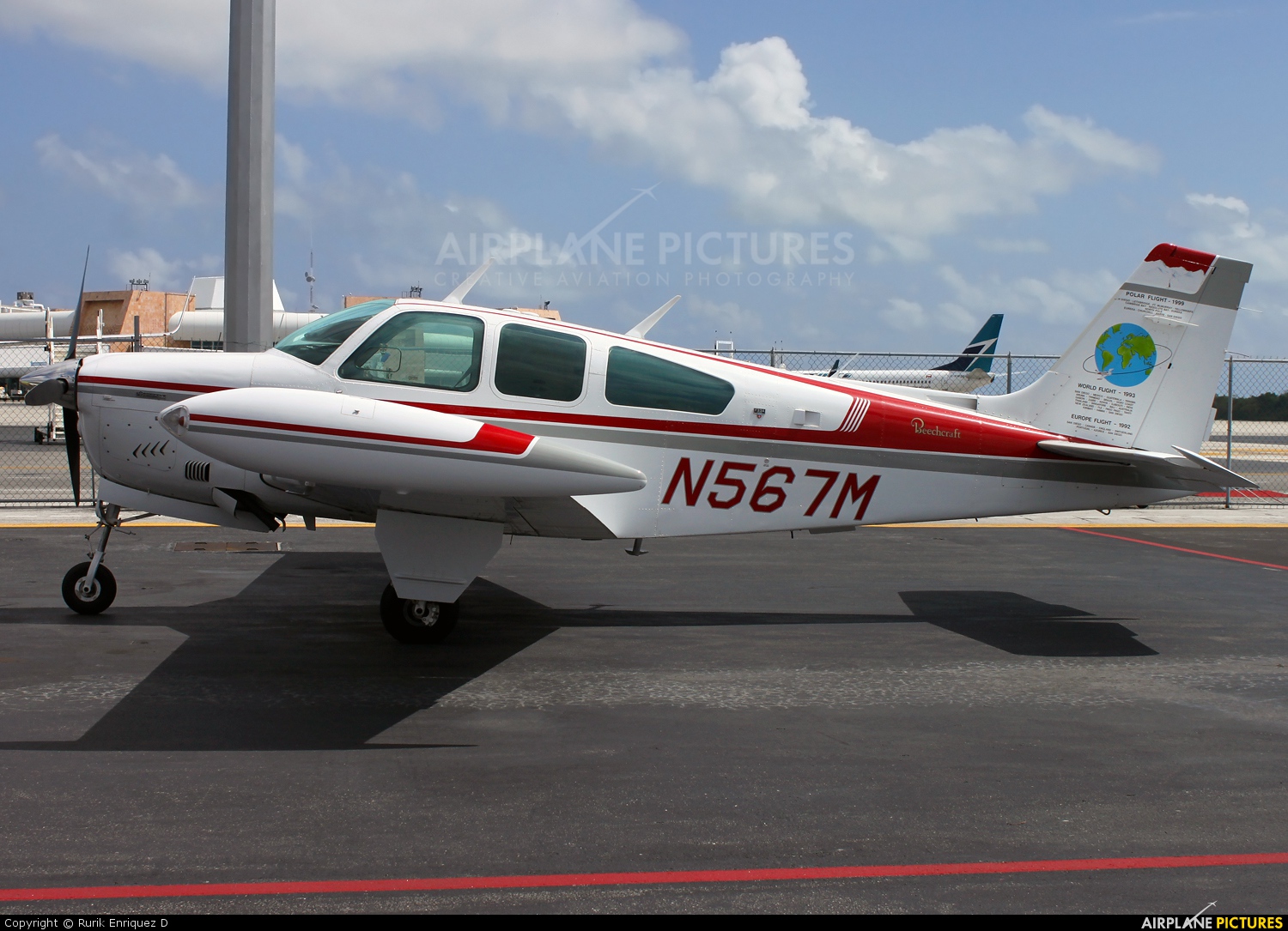 Private N567M aircraft at Cancun Intl