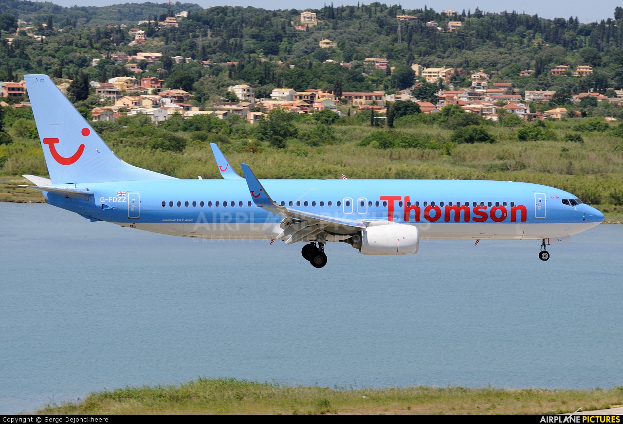 Thomson/Thomsonfly G-FDZZ aircraft at Corfu - Ioannis Kapodistrias