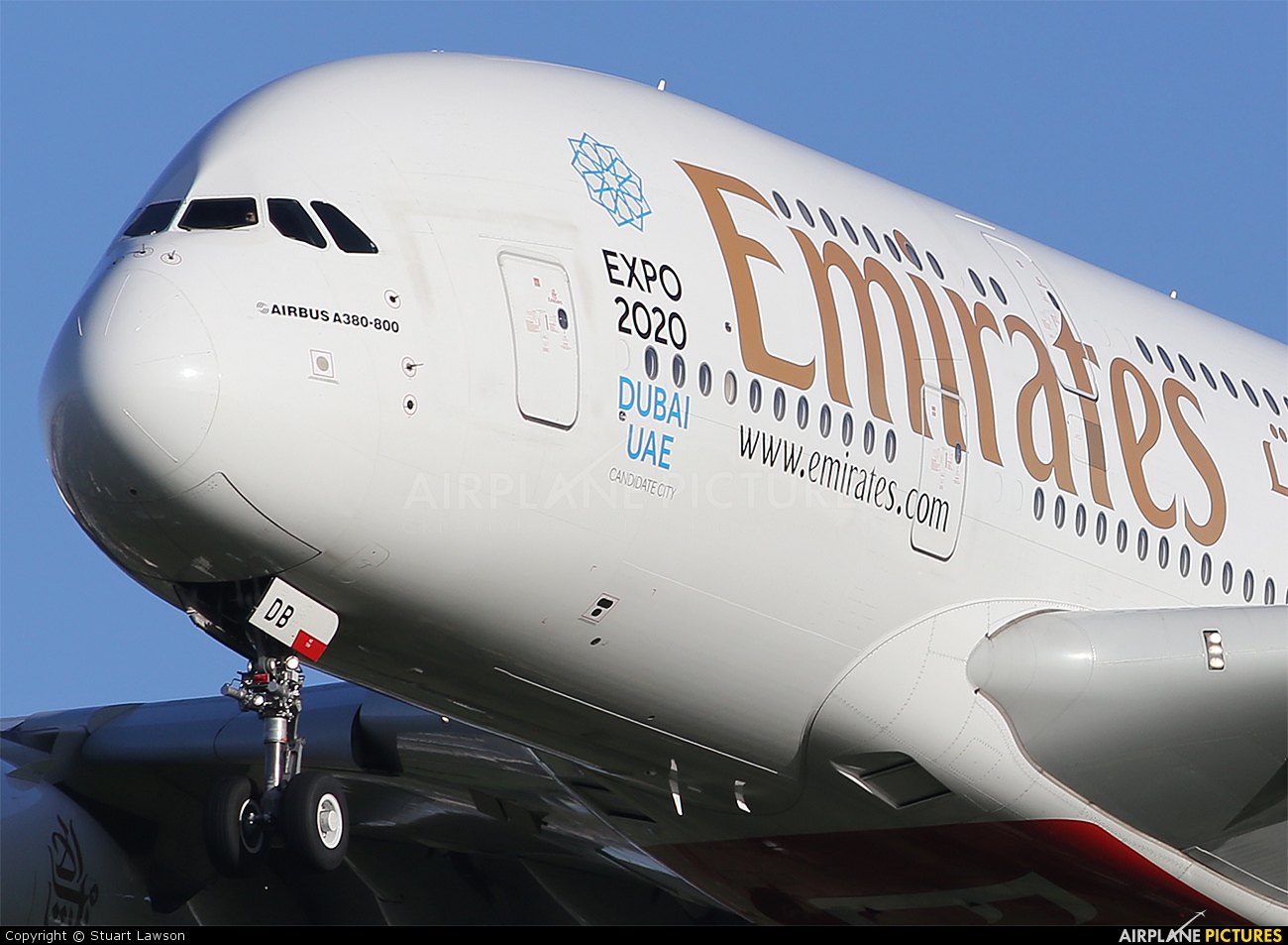 Emirates Airlines A6-EDB aircraft at London - Heathrow