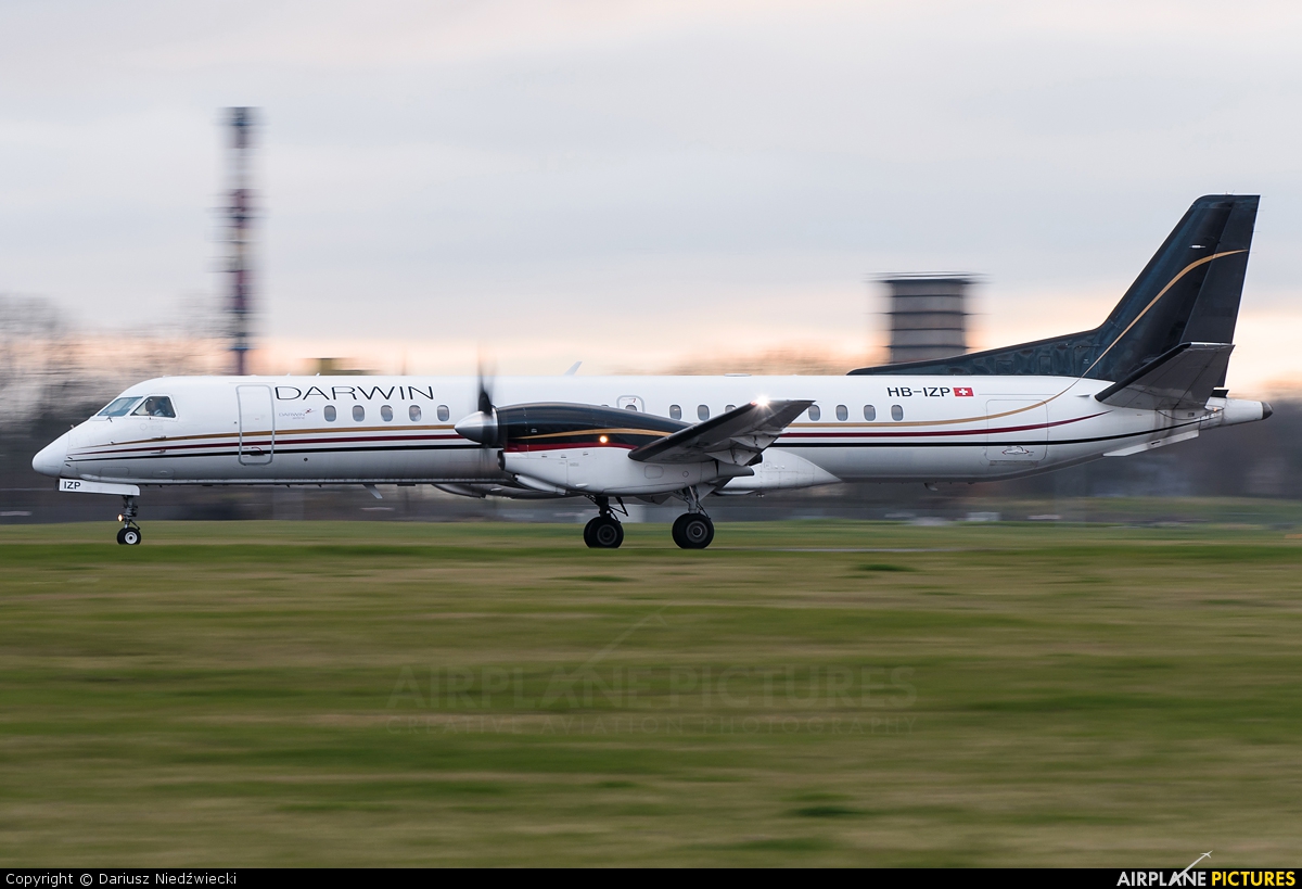 Darwin Airline HB-IZP aircraft at Lublin