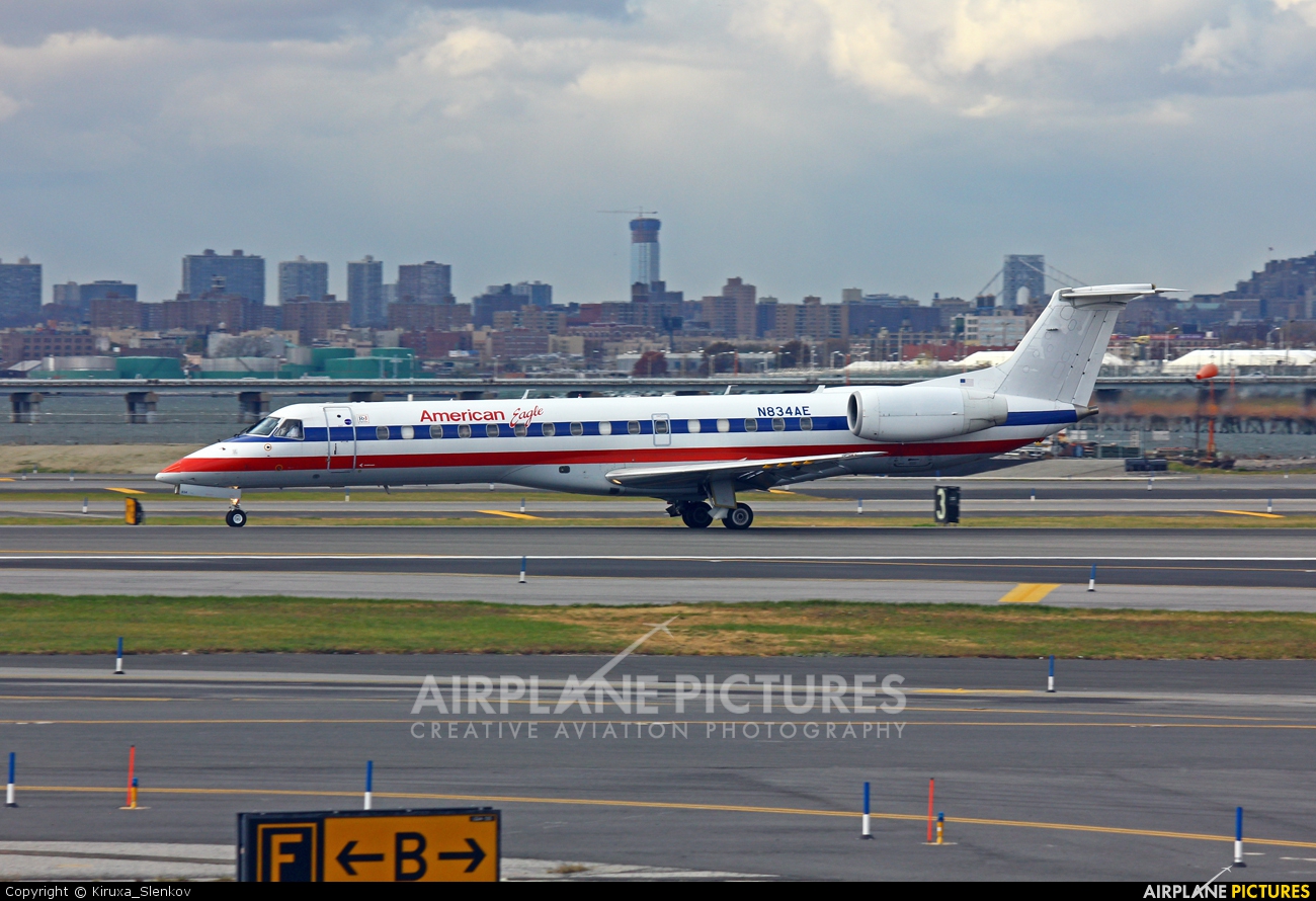 American Eagle N834AE aircraft at New York - La Guardia
