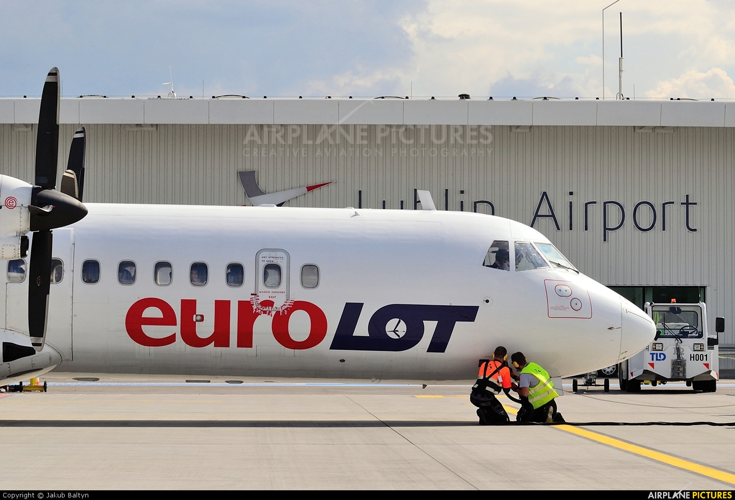 euroLOT SP-LFB aircraft at Lublin