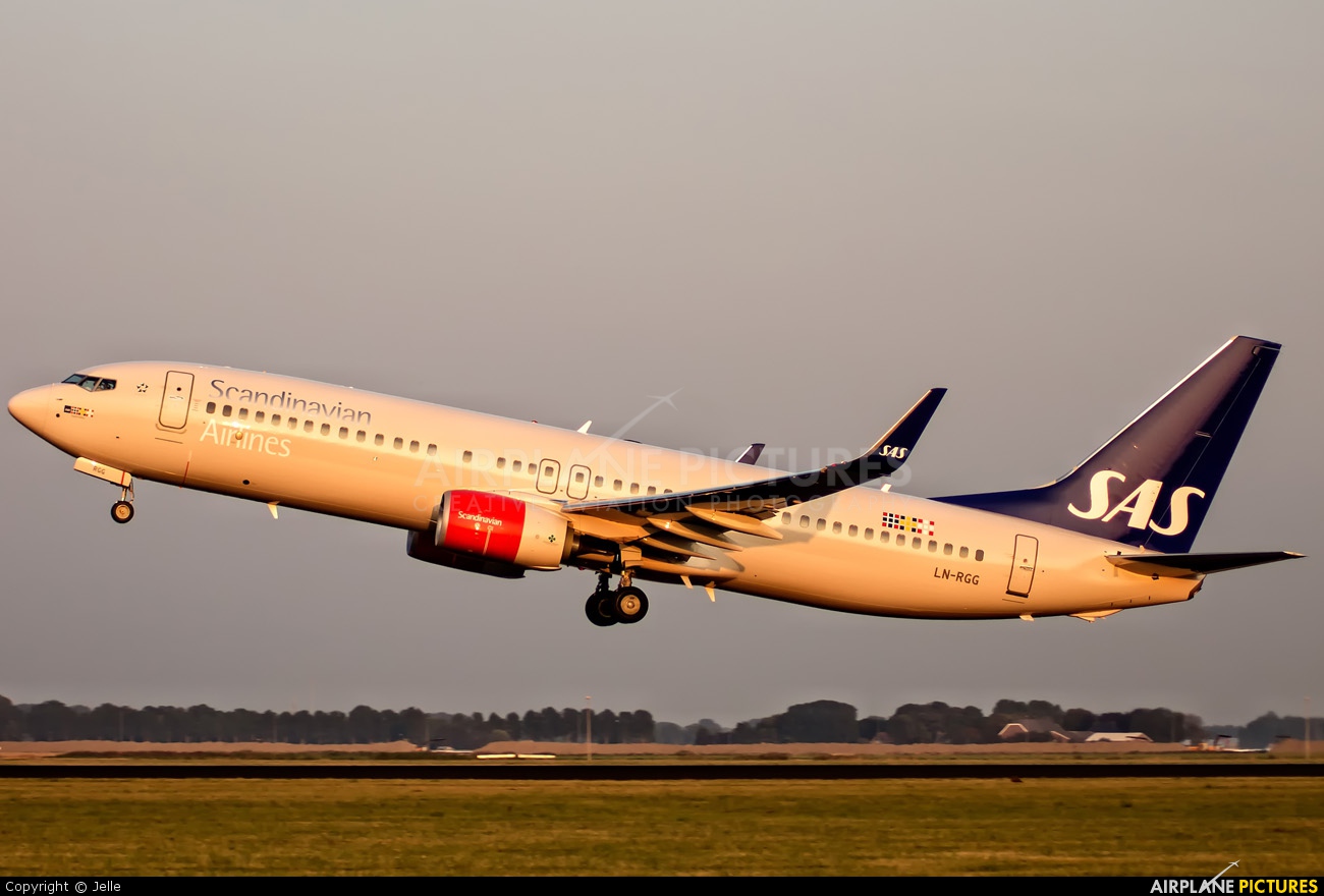 SAS - Scandinavian Airlines LN-RGG aircraft at Amsterdam - Schiphol