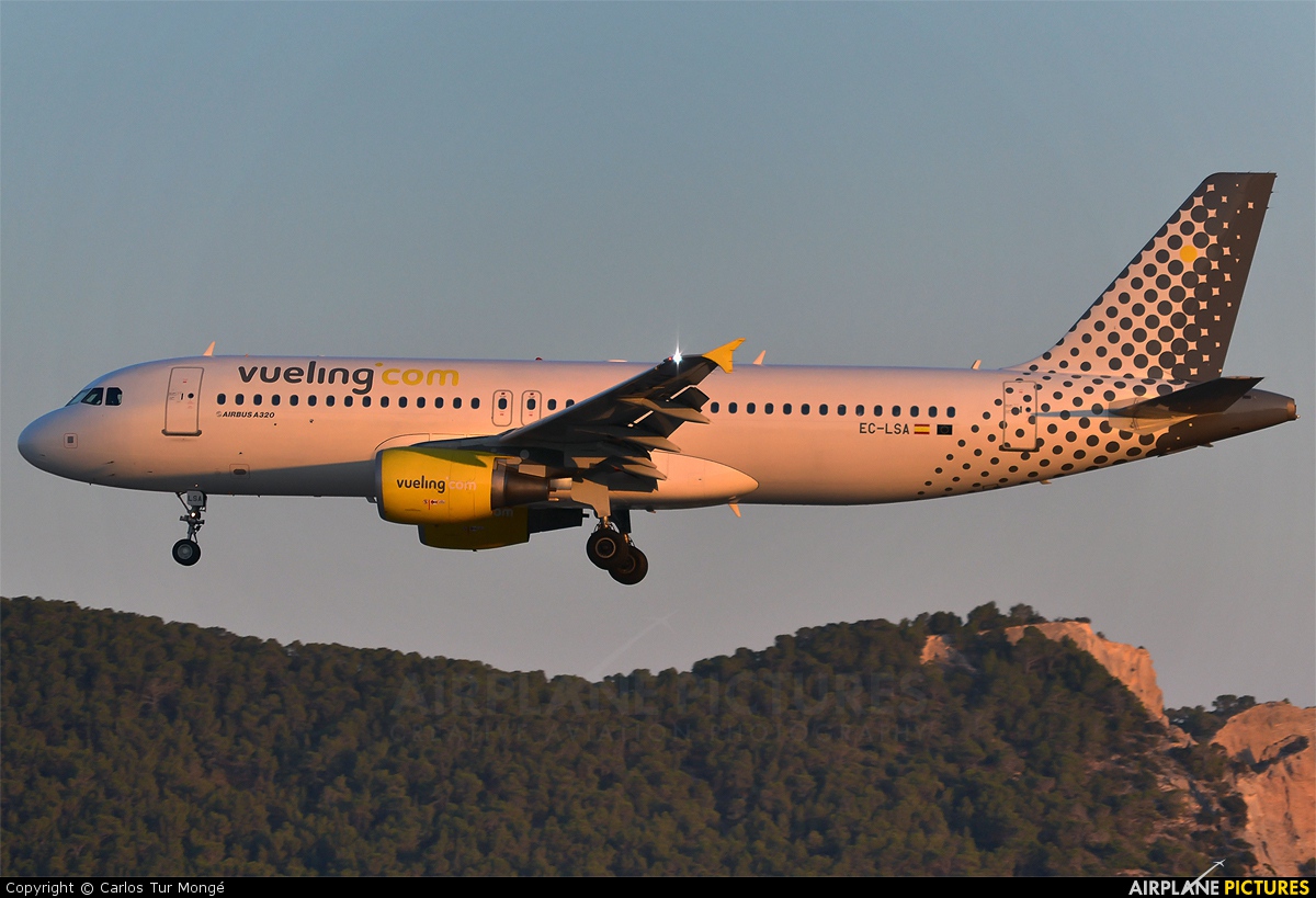 Vueling Airlines EC-LSA aircraft at Ibiza