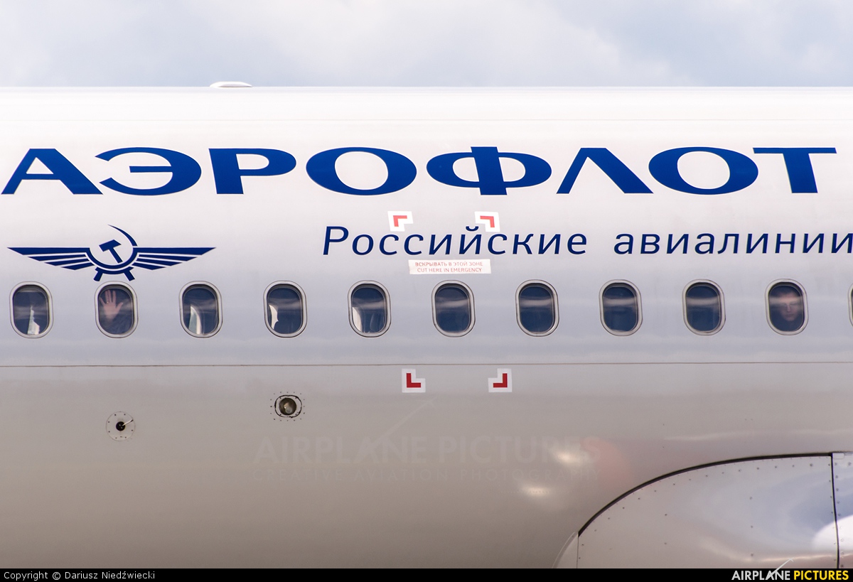 Aeroflot VP-BDK aircraft at Warsaw - Frederic Chopin
