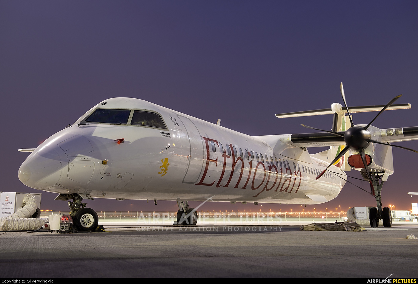 Ethiopian Airlines ET-AQB aircraft at Jebel Ali Al Maktoum Intl