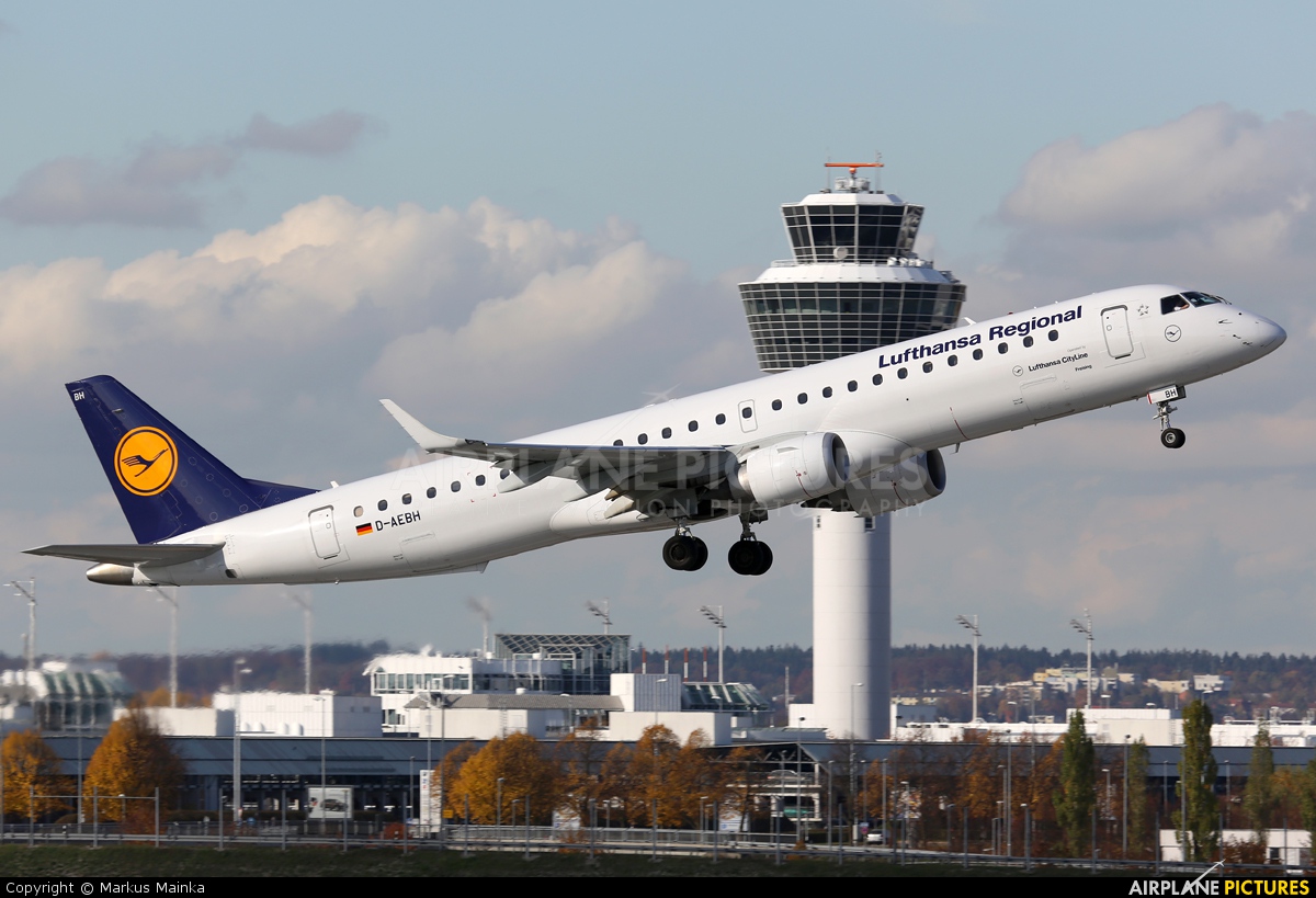Lufthansa Regional - CityLine D-AEBH aircraft at Munich