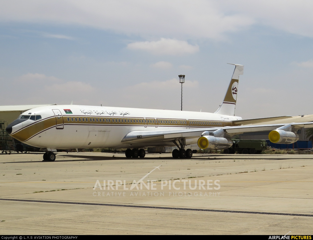 Libyan Arab Airlines 5A-DAK aircraft at Tripoli