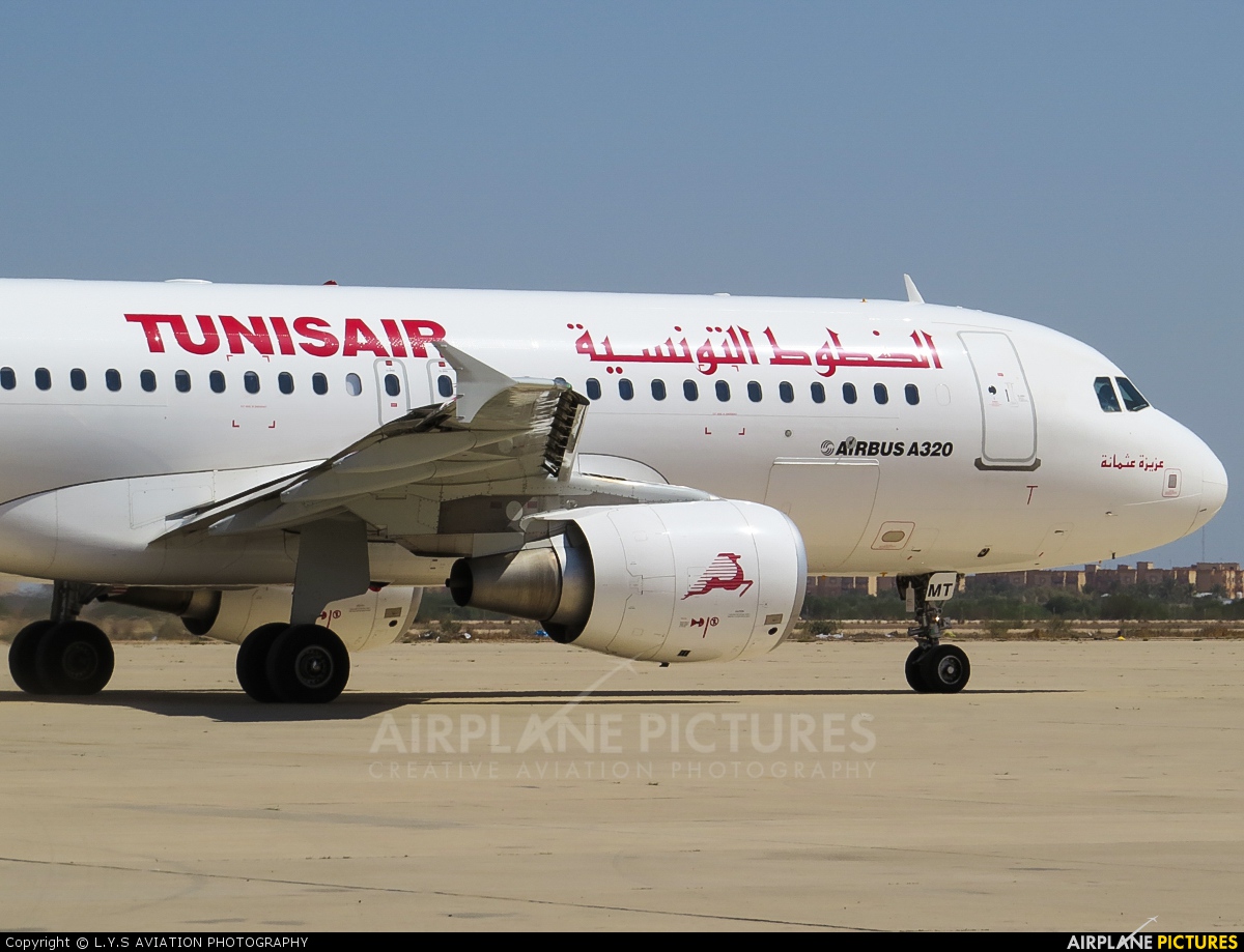 Tunisair TS-IMT aircraft at Misrata