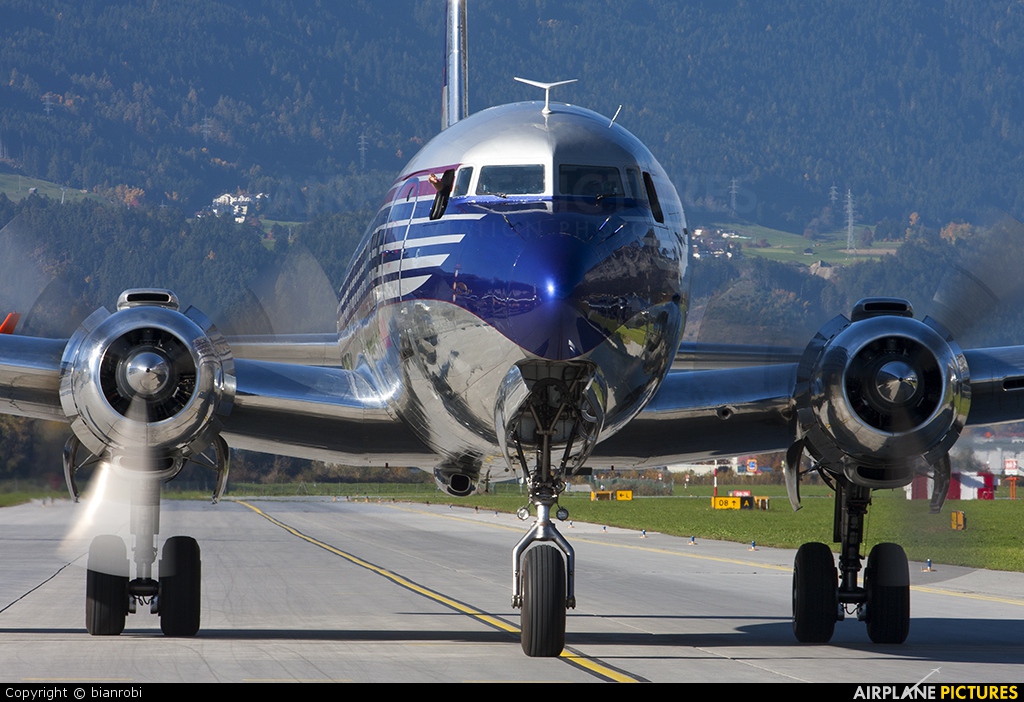 The Flying Bulls OE-LDM aircraft at Innsbruck