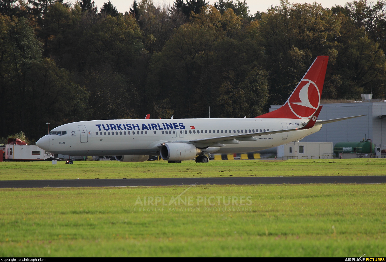 Turkish Airlines TC-JFU aircraft at Friedrichshafen