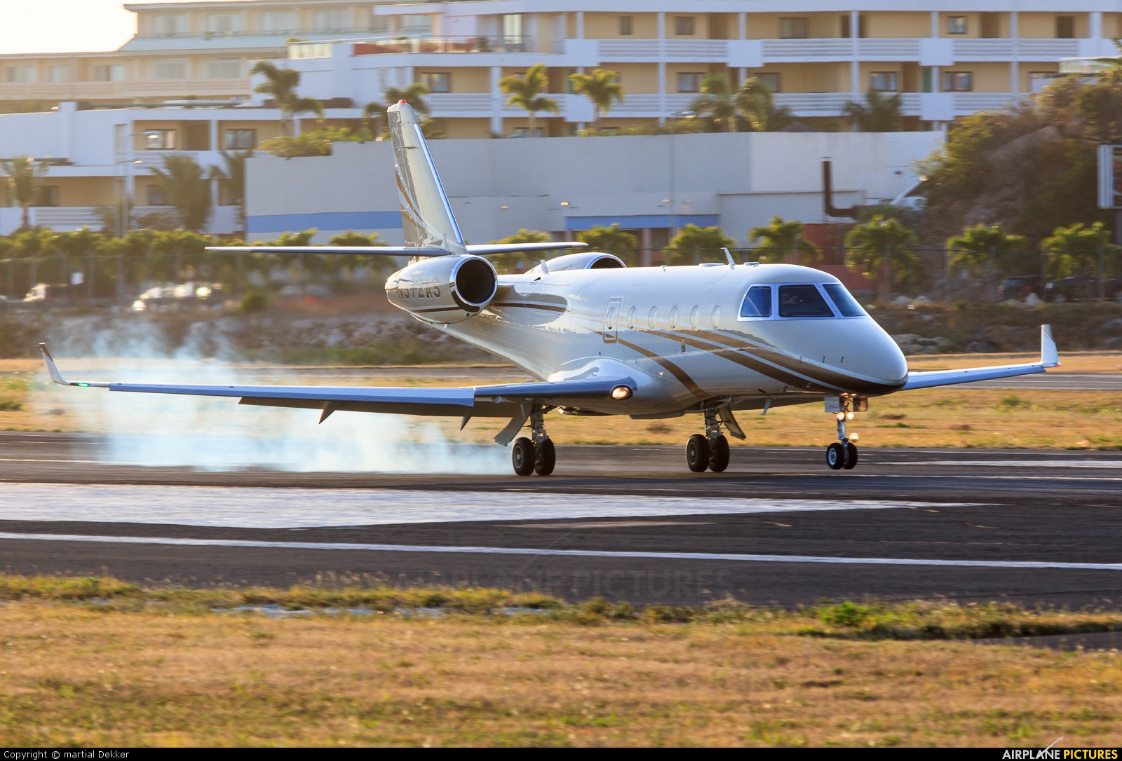 Private N372AS aircraft at Sint Maarten - Princess Juliana Intl