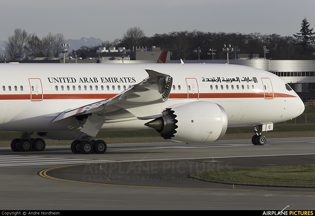 United Arab Emirates - Government A6-PFC aircraft at Everett - Snohomish County / Paine Field