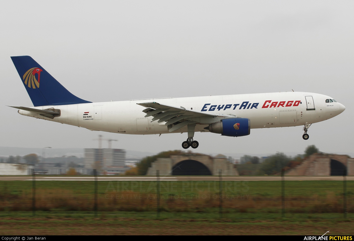 Egyptair Cargo SU-GAC aircraft at Brno - Tuřany