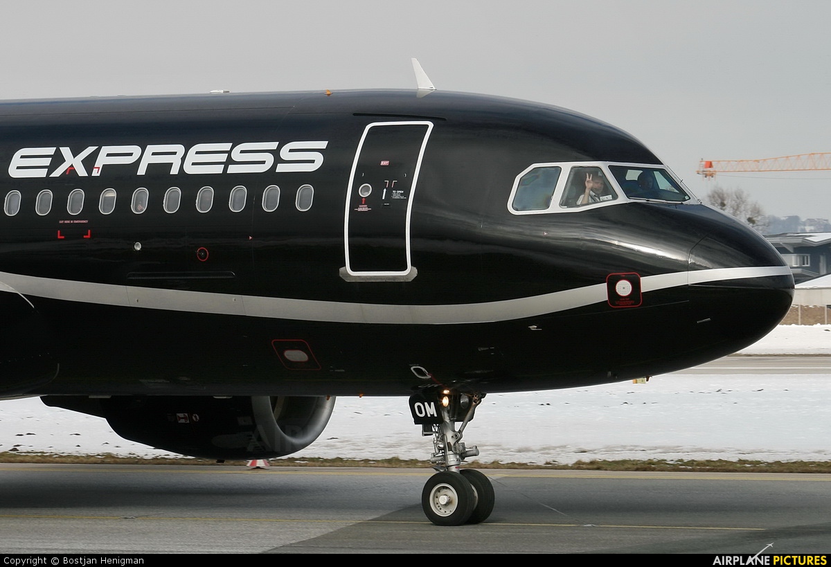Avion Express LY-COM aircraft at Salzburg