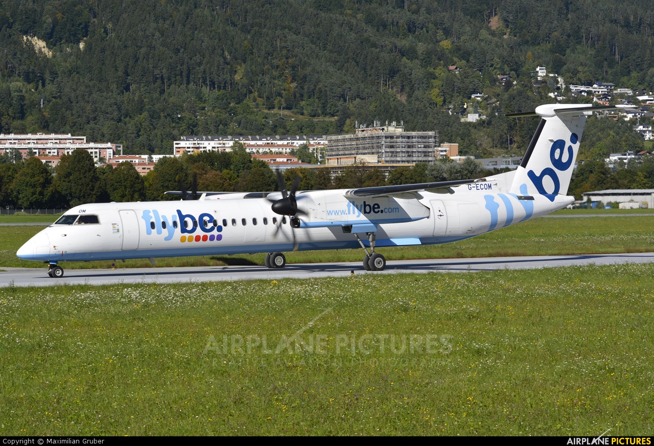 Flybe G-ECOM aircraft at Innsbruck
