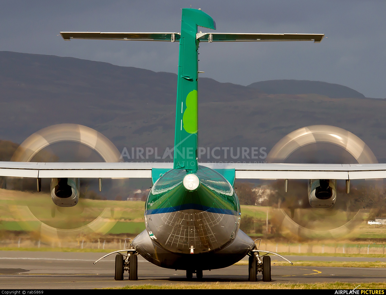 Aer Lingus EI-FAS aircraft at Glasgow