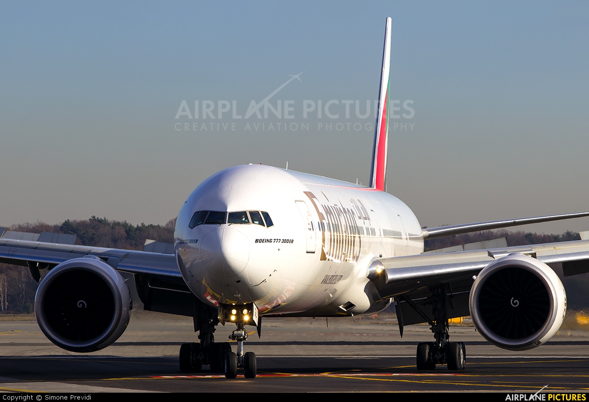 Emirates Airlines A6-EGL aircraft at Milan - Malpensa