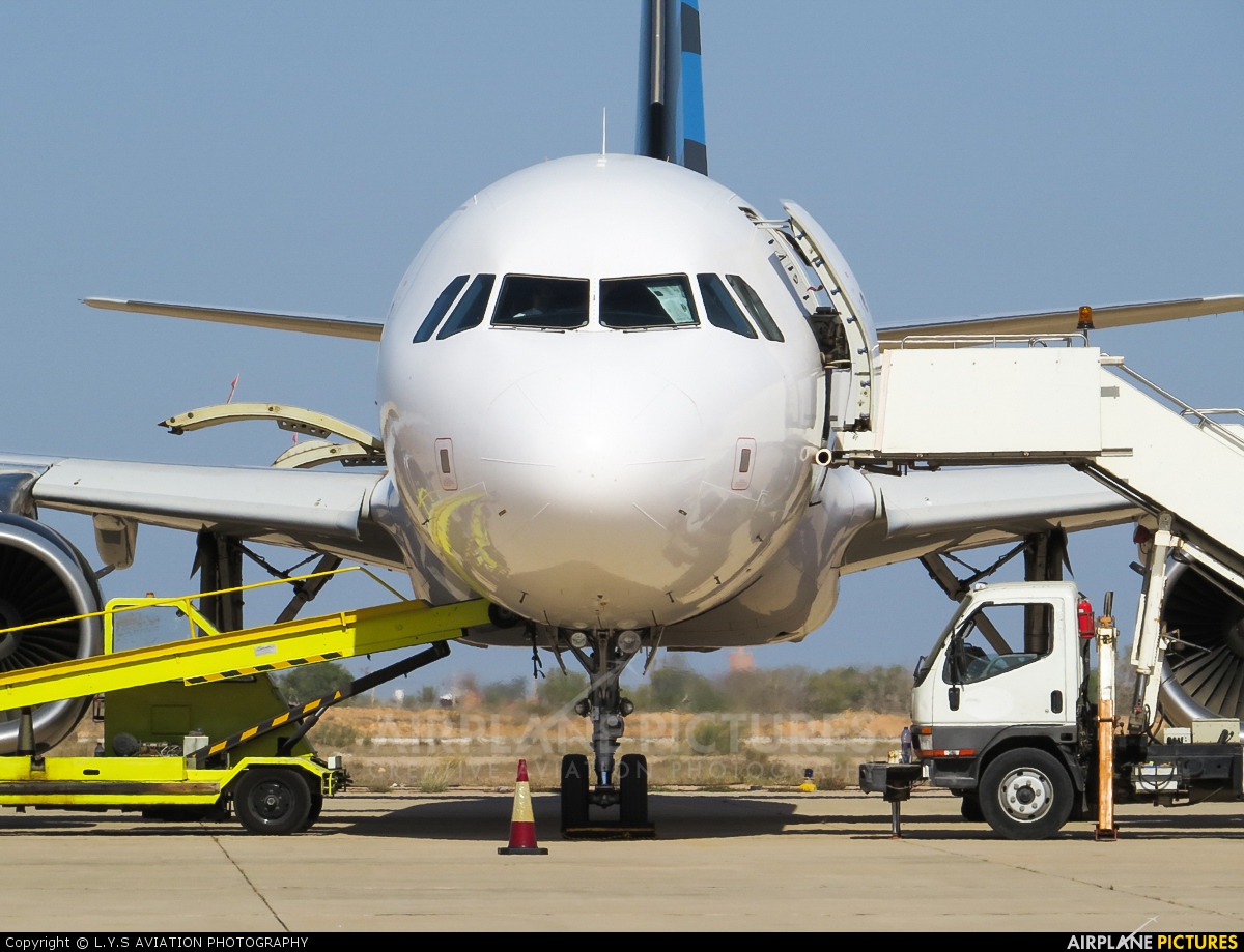 Afriqiyah Airways 5A-ONM aircraft at Misrata