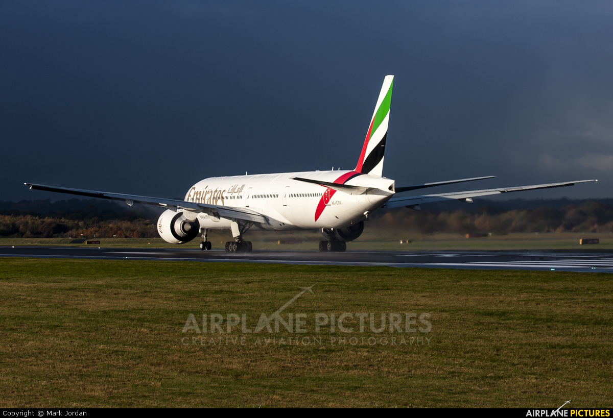 Emirates Airlines A6-EGS aircraft at Manchester