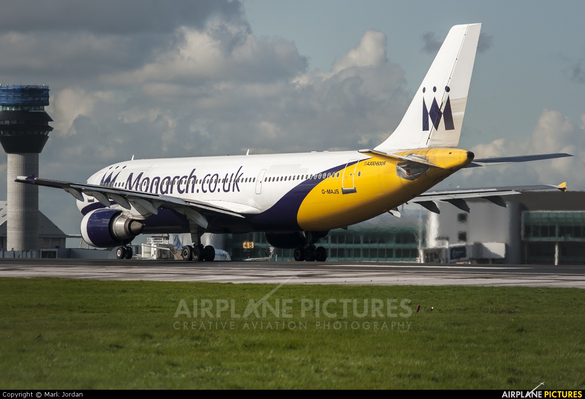 Monarch Airlines G-MAJS aircraft at Manchester