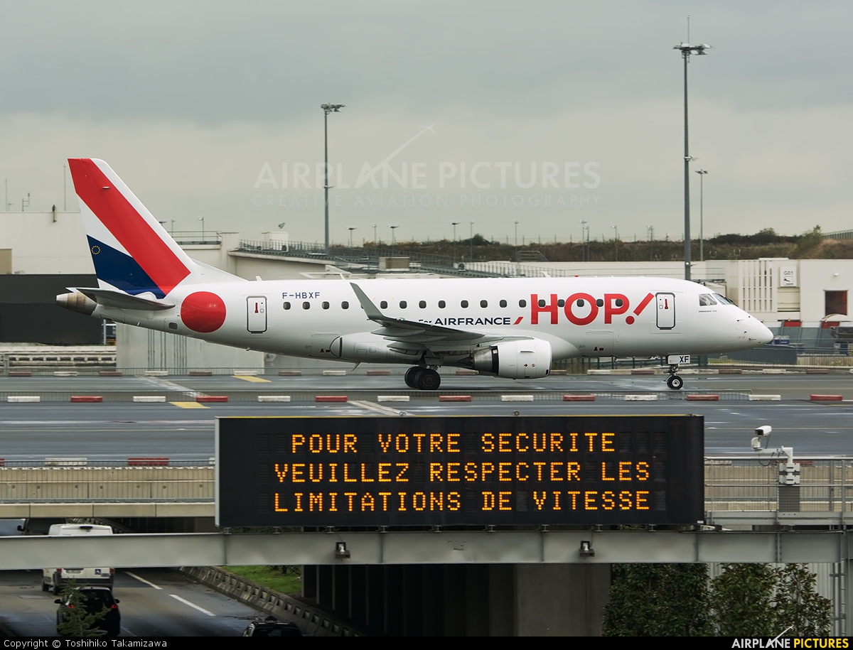 Air France - Hop! F-HBXF aircraft at Paris - Charles de Gaulle